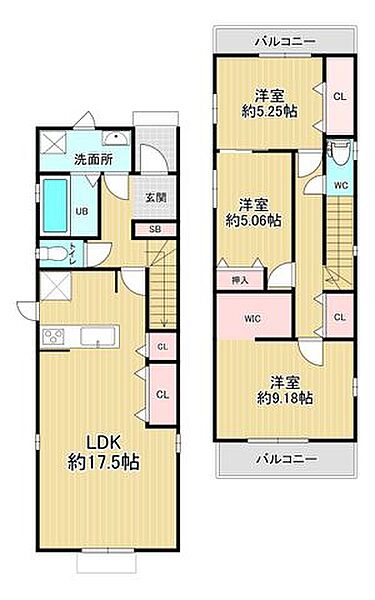 間取りを拡大表示