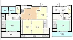 出来島町　中古戸建 5DKの間取り