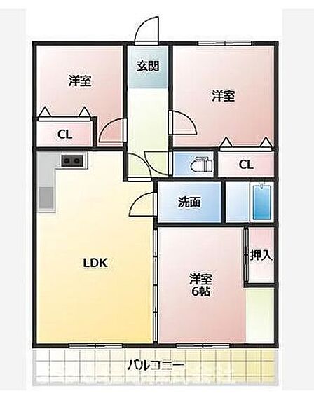 3LDKの間取りです