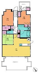 テラッツァルーチェ 3LDKの間取り