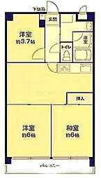 オリンピックマンション川口 3DKの間取図画像