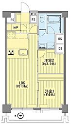 ウィンザーハイム西川口 2LDKの間取図画像