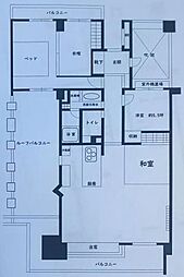 川口パーク・ホームズセンターコート 3SLDKの間取図画像