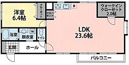東武サンライズマンション 1LDKの間取図画像