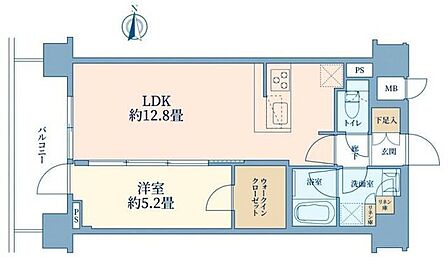 1LDK 間取り