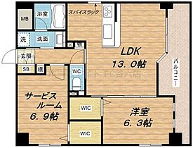 ガーデンコート烏ヶ辻  ｜ 大阪府大阪市天王寺区烏ケ辻1丁目（賃貸マンション2LDK・4階・59.19㎡） その2