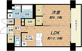 プレサンス天満橋アンジェ  ｜ 大阪府大阪市北区天満2丁目（賃貸マンション1LDK・10階・42.56㎡） その2