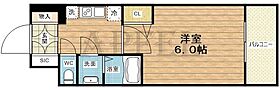 ｇｍ難波ウエストＤ.Ｃ.  ｜ 大阪府大阪市浪速区桜川4丁目6-9（賃貸マンション1K・2階・21.50㎡） その2