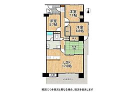 ロータリーマンション大津京ソルジャンテ 4LDKの間取図画像