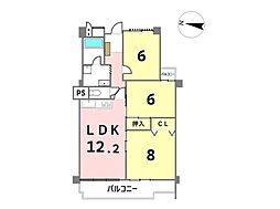 コ・ドミニオン瑞穂A棟 3LDKの間取図画像