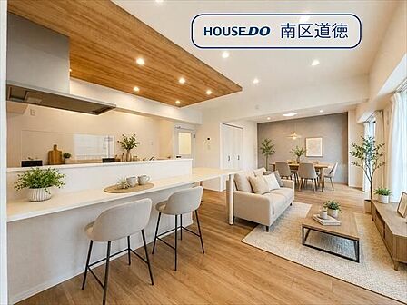 18.2帖の広々リビング♪※実際の写真に家具や調度品をCG合成したものです。(家具等は販売に含まれておりません)