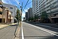 敷地北側の前面...