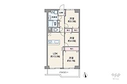 間取図画像 3LDK