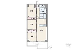 メイツときわ台 3LDKの間取図画像