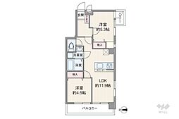 間取図画像 2LDK