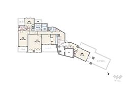 テラス加賀タワー 3LDKの間取図画像
