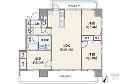 SSKグリーンパーク王子 3LDKの間取図画像