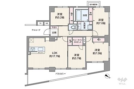 4LDK 間取り