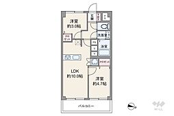 ニューハイム徳丸 2LDKの間取図画像