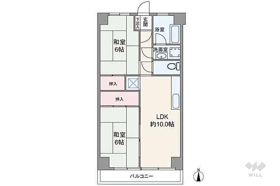 間取りは専有面...