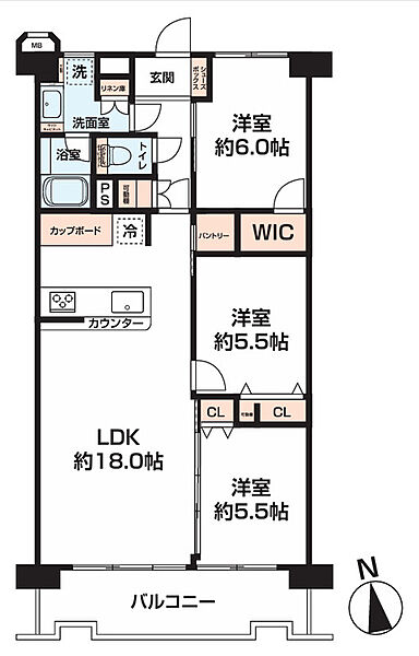 間取りを拡大表示