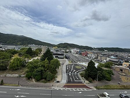 バルコニーからの眺望です。