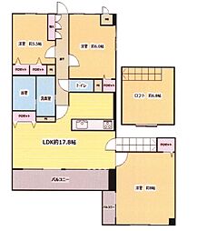 ロマネスク春日弥生 3SLDKの間取図画像