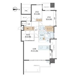 エイルマンション清水ロゼア 3LDKの間取図画像