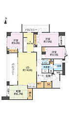グランドメゾン高宮四丁目 4LDKの間取図画像