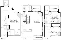 西荻北1丁目注文住宅 3LDKの間取り