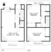 ハイツ善福寺 3号 ｜ 東京都杉並区善福寺３丁目15-11（賃貸テラスハウス2LDK・--・63.50㎡） その2