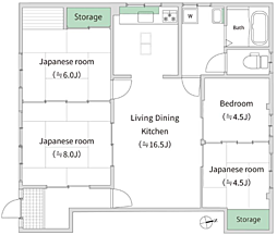コーポ・スズキ 4LDKの間取図画像