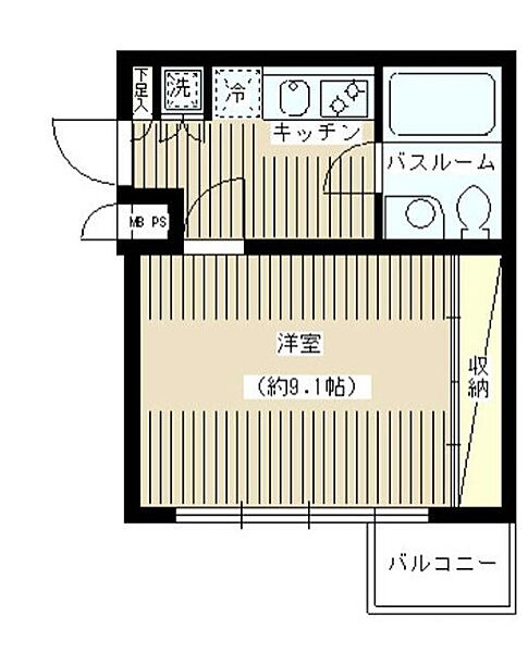 東京都渋谷区広尾5丁目(賃貸マンション1K・1階・28.13㎡)の写真 その2