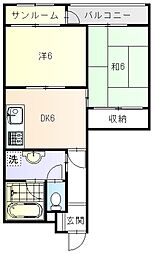 間取図画像 2DK