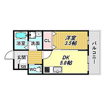 テラ我孫子前  ｜ 大阪府大阪市住吉区遠里小野1丁目（賃貸マンション1DK・2階・25.24㎡） その2