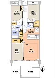 ザ・レジデンス稲毛台コアコート 3LDKの間取図画像