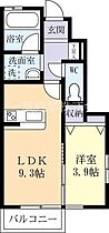 姫子ヒルズＡ 0105 ｜ 茨城県水戸市姫子1丁目（賃貸アパート1LDK・1階・33.43㎡） その2