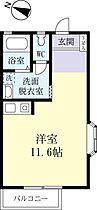 セントールハウスときわ 0201 ｜ 茨城県水戸市常磐町2丁目（賃貸アパート1R・2階・29.81㎡） その2