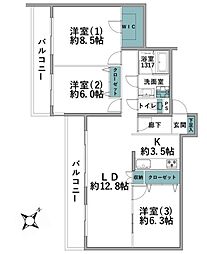 間取図画像 3LDK