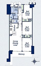間取図画像 3LDK