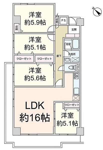間取りを拡大表示
