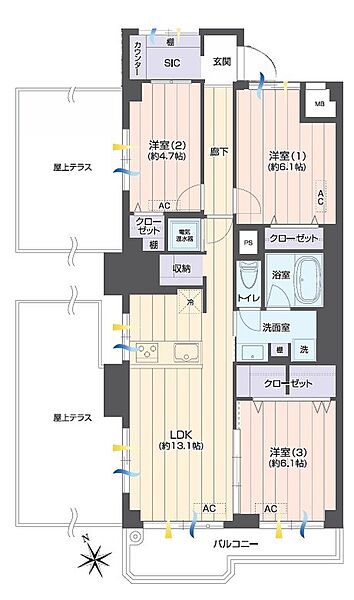 間取りを拡大表示
