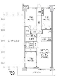 グランガーデン東戸塚 3LDKの間取図画像