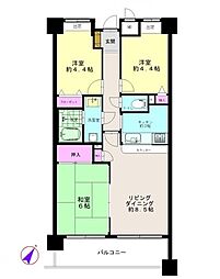 グレイスヒルズ保土ケ谷 3LDKの間取図画像