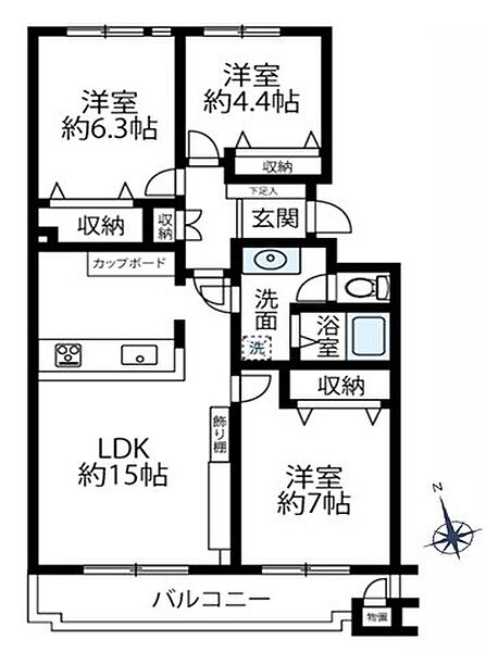 間取りを拡大表示