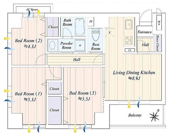 間取りを拡大表示