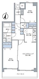 エクセレントハイツ鷺沼 2LDKの間取図画像