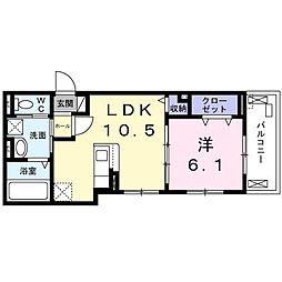 エコグランツ 1LDKの間取図画像