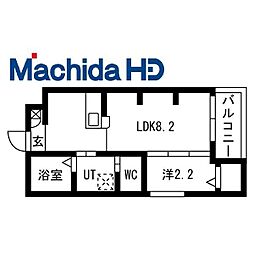 杭瀬寺島シーエム・ドゥ 1LDKの間取図画像