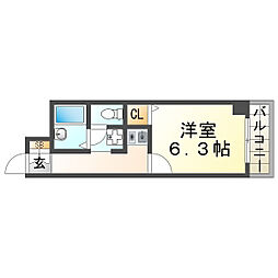 ARTFORTE 1Kの間取図画像